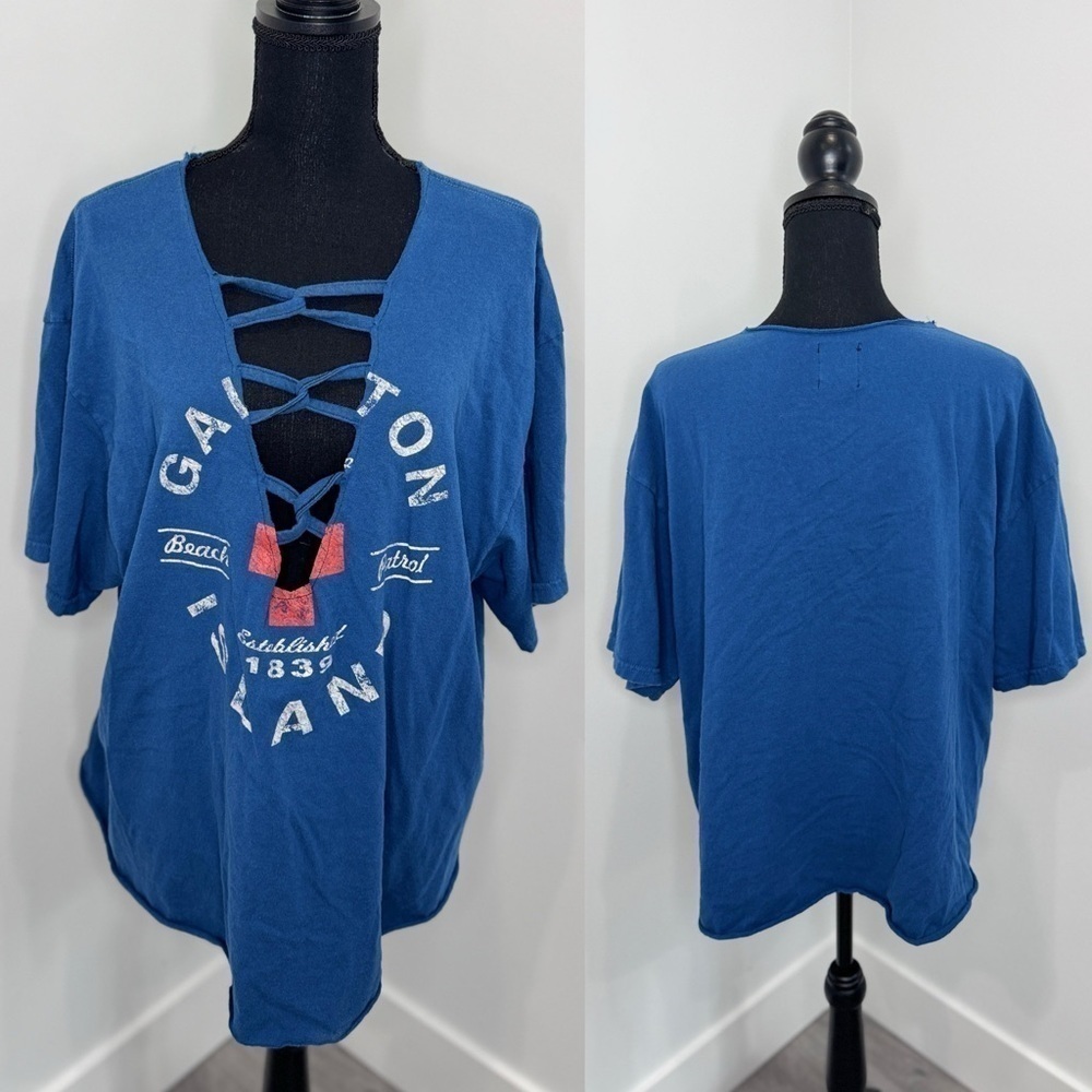 Furst of a Kind Blue V-Neck Women’s T-Shirt